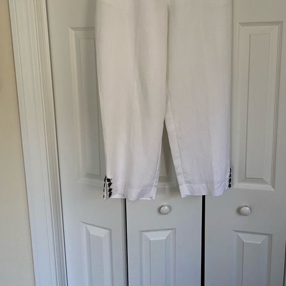 Ruby Red white slacks size 12 - Picture 2 of 4